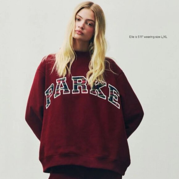 Parke Tops - Parke Holiday Plaid Varsity Mockneck XXL NWT